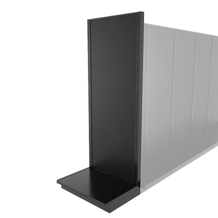 Lozier Shelving End Cap Unit, Black 36W 96H 25D P395S-EC
